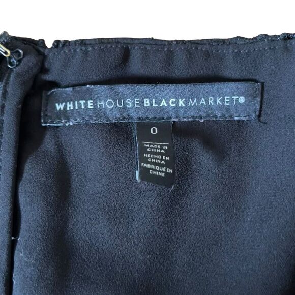 White House Black Market Dress Eyelet Wrap Sleeveless Ruffle - Picture 10 of 14